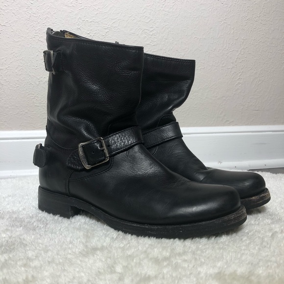 Frye Shoes - Frye Black Leather Ankle Boots